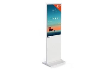 Digitální totem DKS-LED43, 43 in displej, Android 11, bílá, 610 mm x 450 mm x 1.810 mm, TecMaschin 