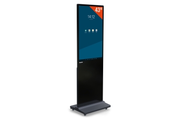 Mobilní digitální totem DKS-LED43, 43 in displej, Android 13, černý, TecMaschin 