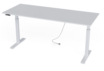 Elektricky výškově nastavitelný psací stůl MILLA160, bílá, 1.600 mm x 800 mm 