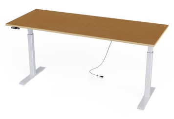 Elektricky výškově nastavitelný pracovní stůl, deska z multiplexu, 2.000 mm x 800 mm, nosnost 80 kg 