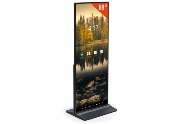 Digitální totem DKS-LED69, 69 in Display, Android 11, černý, 675 mm x 500 mm x 1.726 mm, TecMaschin 