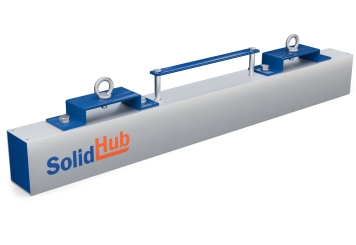 910 mm Magnetická metla GMB91/20 pro vysokozdvižný vozík, max. zatížení 20 kg, SolidHub 