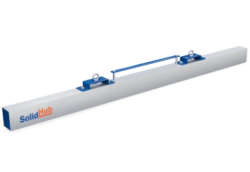 1.830 mm Magnetická metla GMB184/35 pro vysokozdvižný vozík, max. zatížení 35 kg, SolidHub 