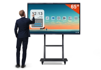 Interaktivní tabule IWBT-65, 4K, 65 in Dotyková obrazovka včetně pojízdného stojanu, TecMaschin 