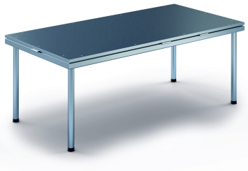 2 m x 1 m Mobilní pódium EBM850/2, 805 mm vysoký, 1 moduly, 850 kg max. zatížení 