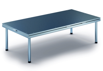 2 m x 1 m Mobilní pódium EBM850/2, 605 mm vysoký, 1 moduly, 850 kg max. zatížení 