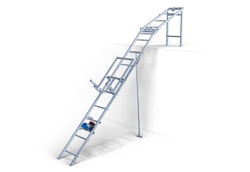 Střešní výtah DDA200/12, max. nosnost 200 kg, délka kolejnice 12 m, SolidHub 